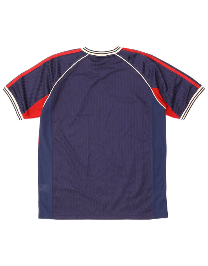 Camiseta Lotto Hombre Top Medium Azul Marino Colorblock Poliéster