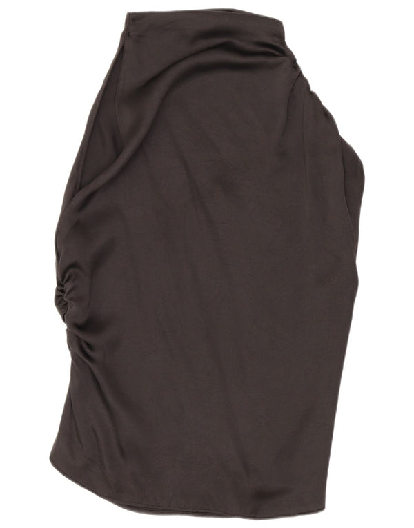 Zara Womens Blouse Top UK 20 2XL Black