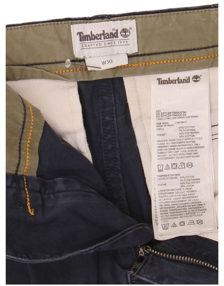 Timberland Shorts Cargo Hombre W30 Medium Azul Marino Algodón