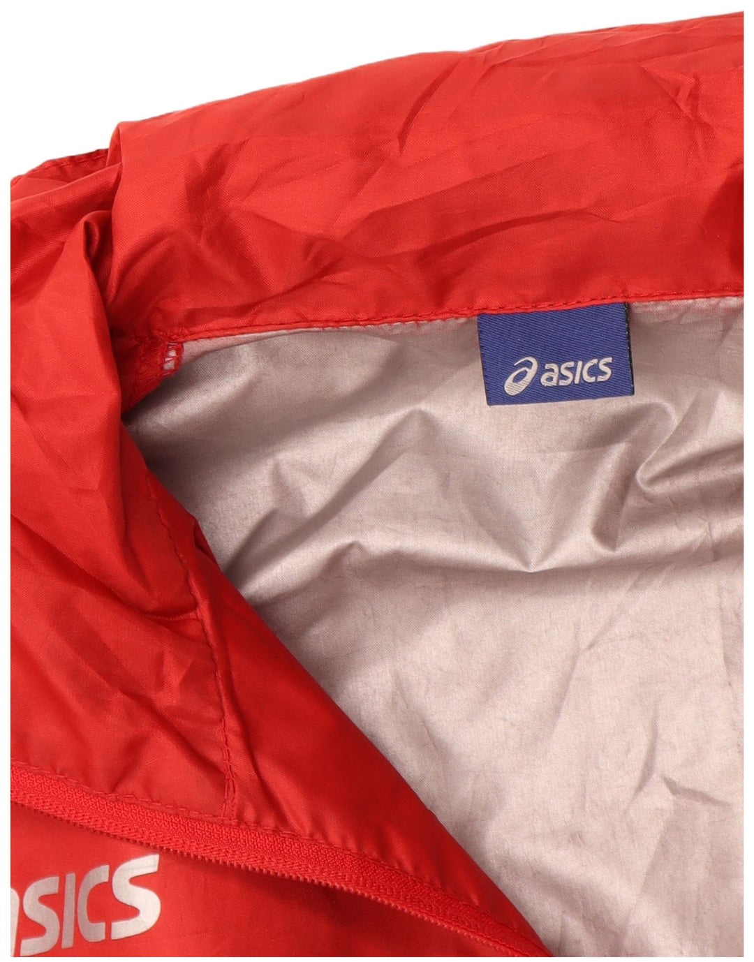 ASICS Chaqueta impermeable para hombre UK 36 Small Rojo Poliéster