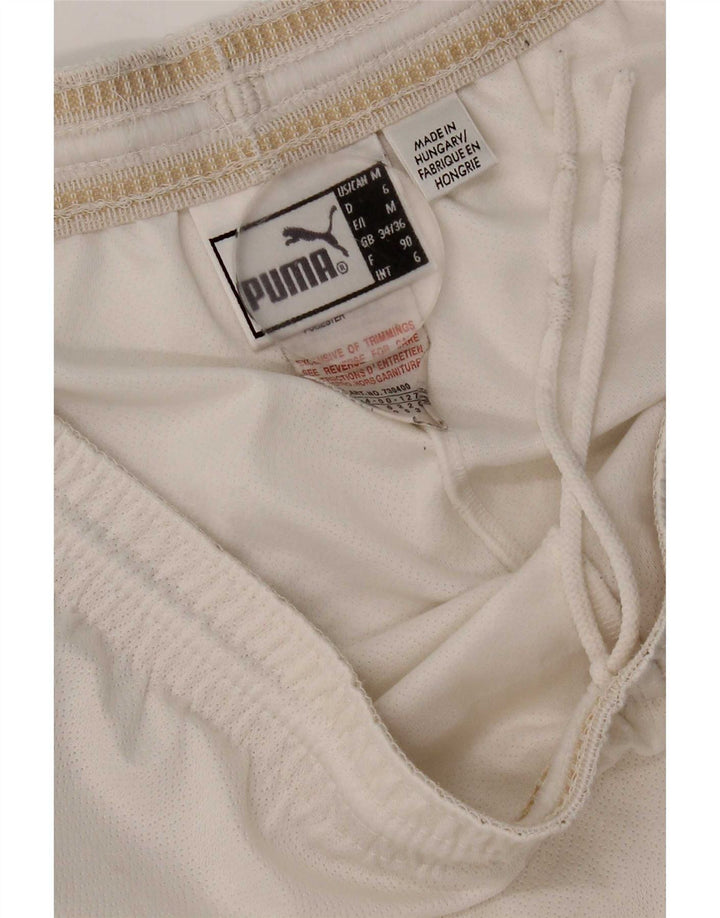 Puma Mens S.S. Lazio Sport Shorts Grande Blanco Poliéster