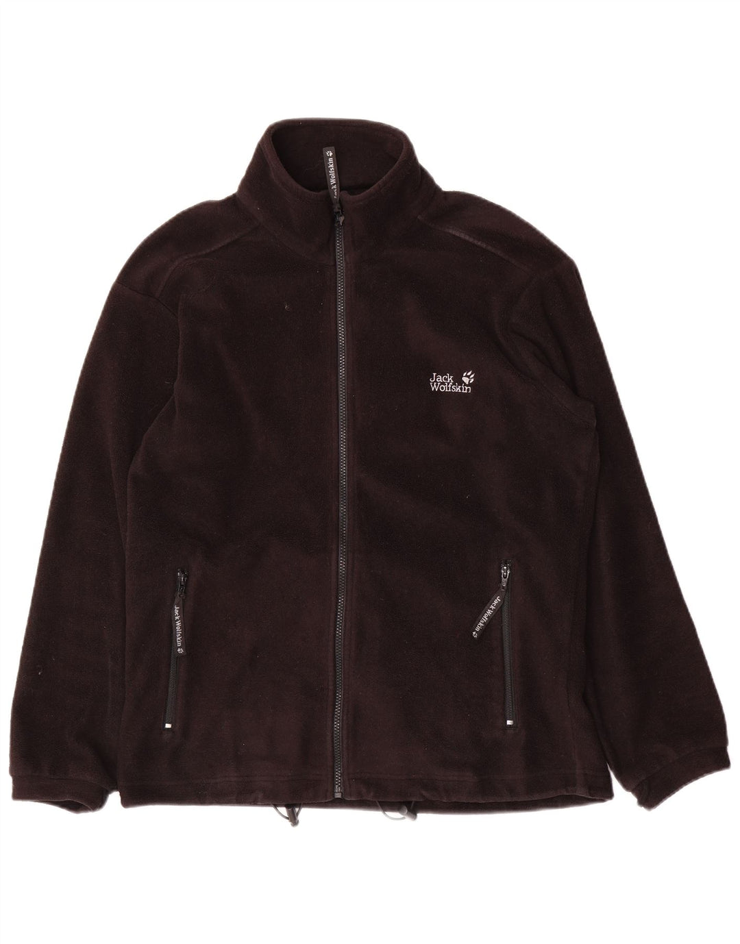 Jack Wolfskin Chaqueta polar con forro para hombre UK 36/38 Small Negro Poliéster