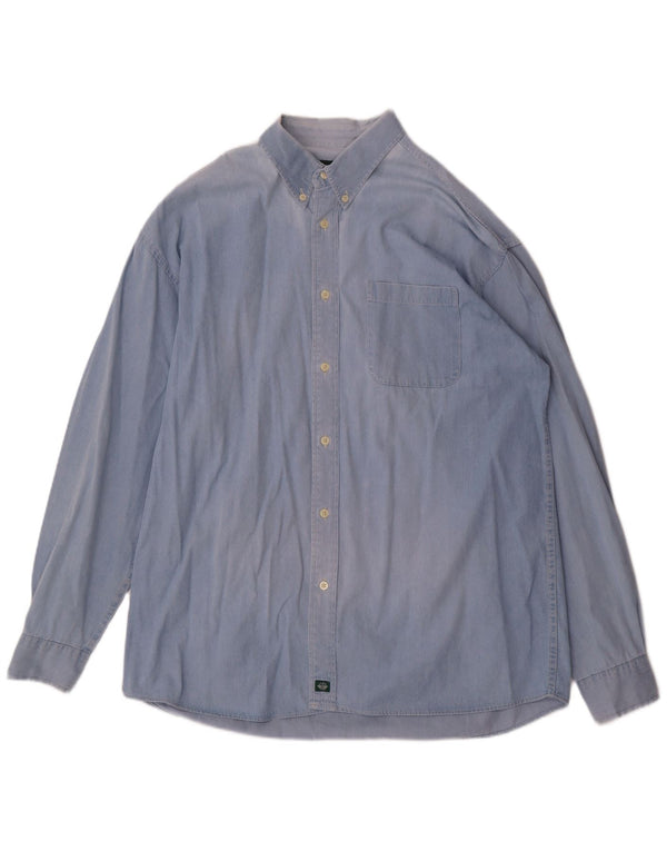 Camisa Dockers Hombre XL Algodón Azul