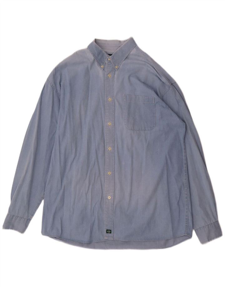 Camisa Dockers Hombre XL Algodón Azul
