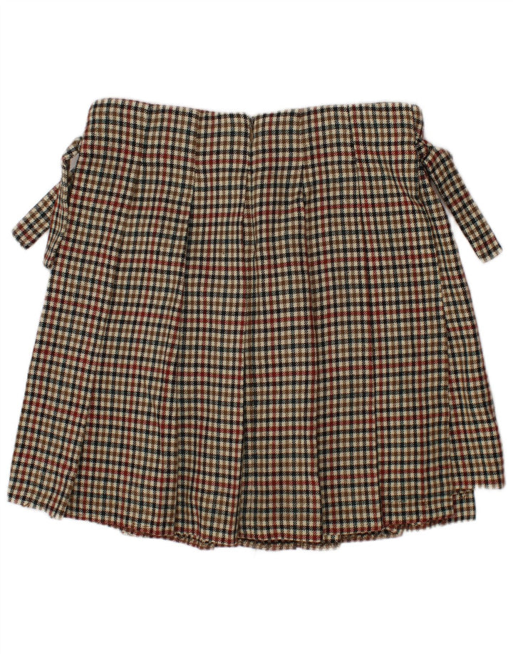 ZARA Falda Pantalón Niña 9-10 Años Multicolor Pata De Gallo Poliéster