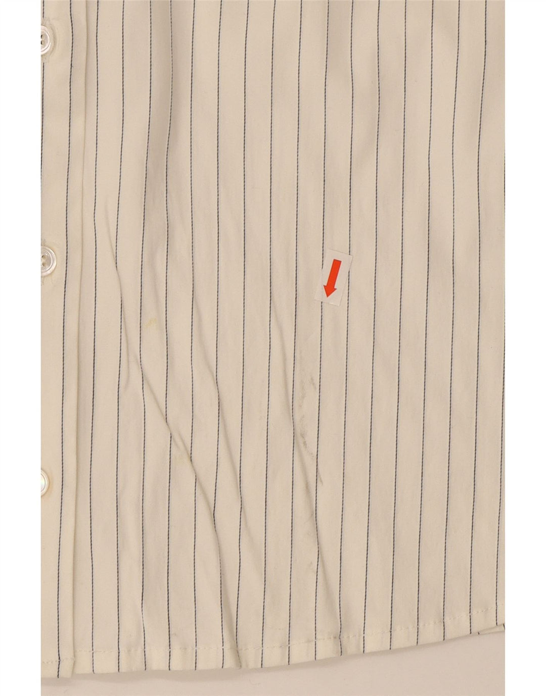 Camisa Hugo Boss para mujer UK 12 Medium White Pinstripe