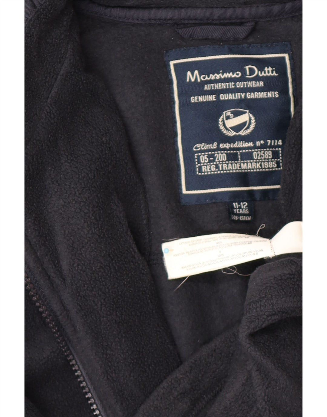 MASSIMO DUTTI Chaqueta Polar Niño Graphic 11-12 Años Azul Marino Poliéster