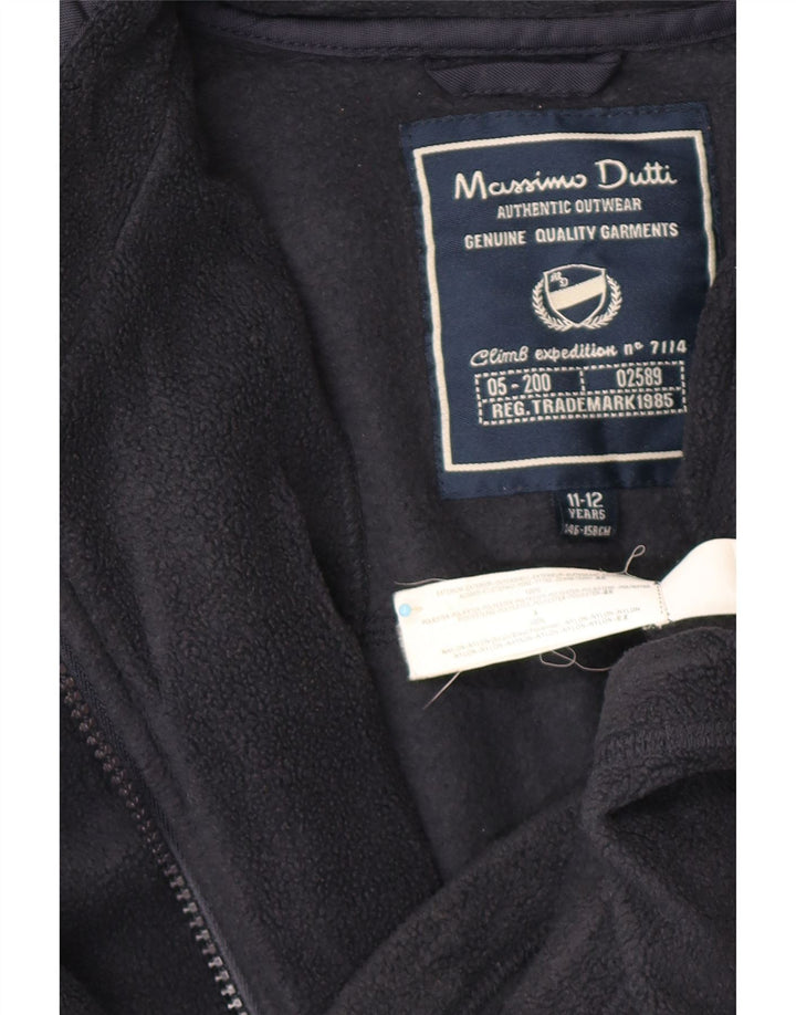 MASSIMO DUTTI Chaqueta Polar Niño Graphic 11-12 Años Azul Marino Poliéster