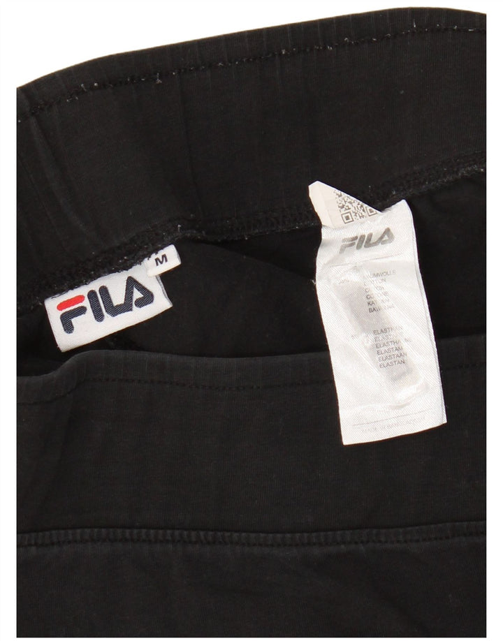 FILA Leggings gráficos para mujer Reino Unido 14 Algodón negro mediano