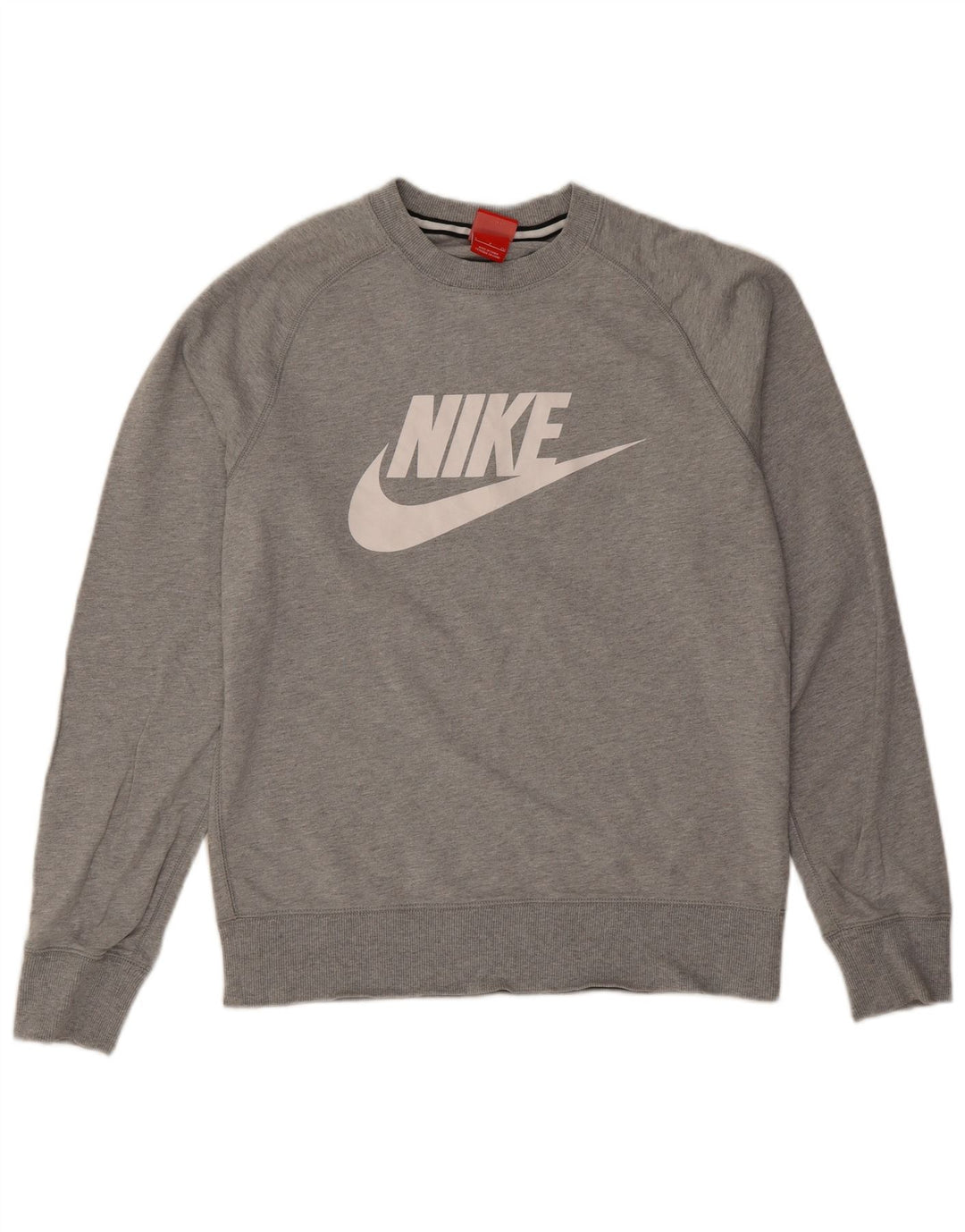 Nike Hombre Sudadera Gráfica Jersey Pequeño Gris Moteado