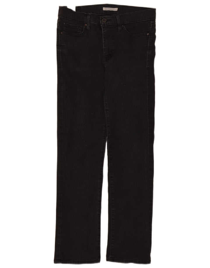 Levi's Mujer 314 Shaping Shorts De Mezclilla W29 L28 Algodón Negro