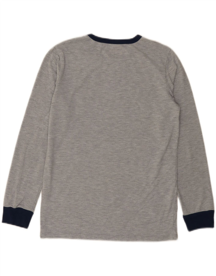 Eddie Bauer Camiseta gráfica para niños de manga larga 10-11 años Gris medio moteado