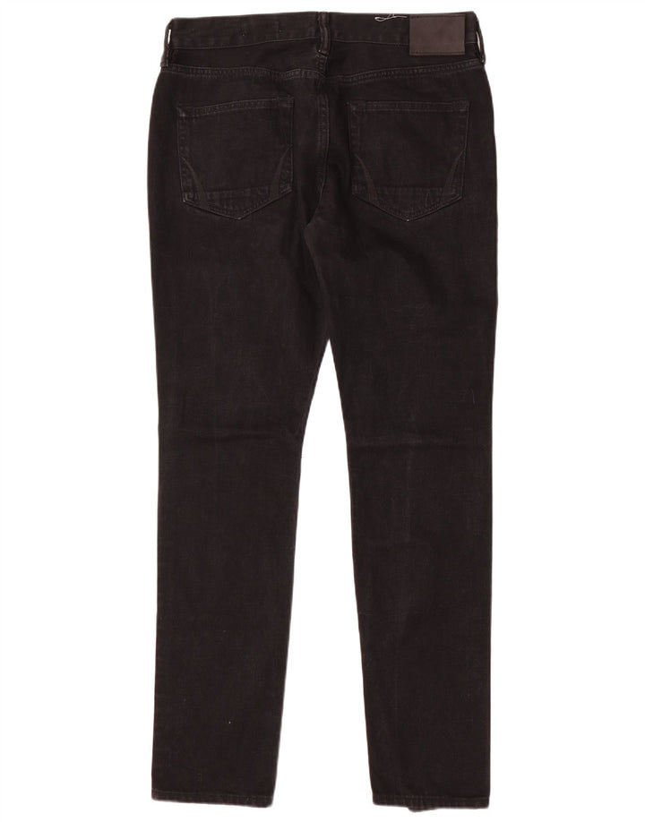 ALL SAINTS Vaqueros pitillo para hombre W32 L31 Algodón negro