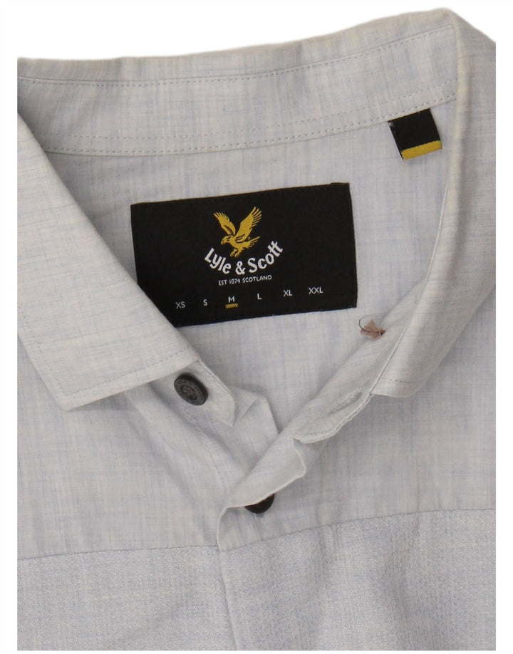 LYLE & SCOTT Camisa Hombre Rayas Azul Medio