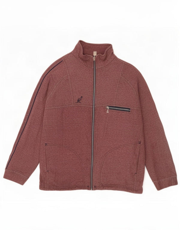 AUSTRALIAN L'ALPINA Chaqueta de chándal para hombre IT 46 Small Borgoña