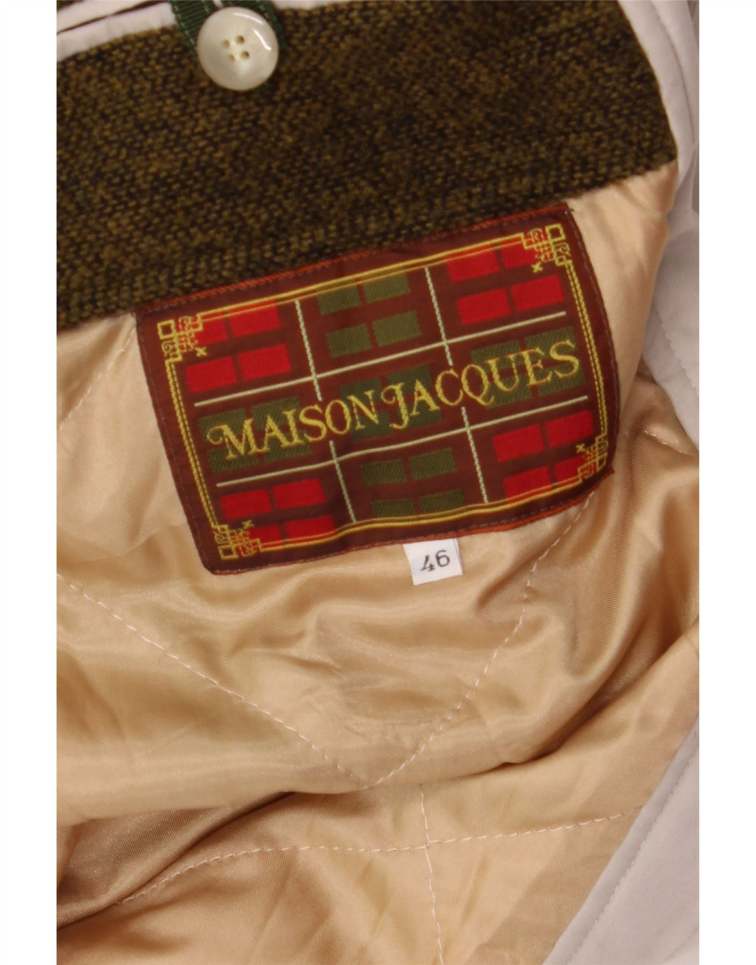 MAISON JACQUES Gabardina holgada para hombre IT 46 Small Grey