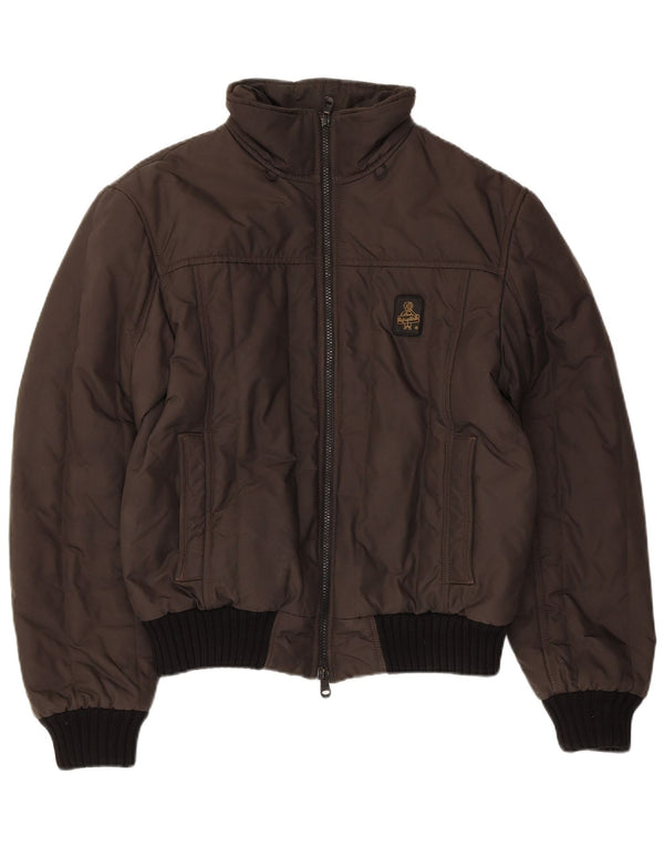 Refrigiwear Chaqueta bomber con forro para hombre UK 40 Large Nylon marrón