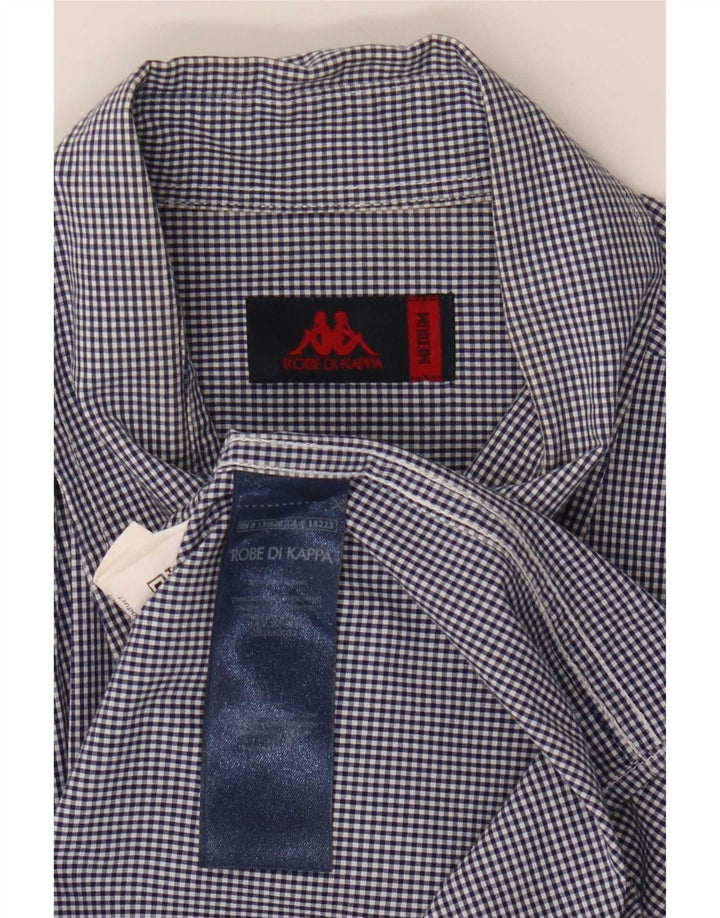 Camisa Kappa Hombre Medium Azul Marino Algodón Vichy