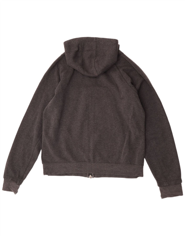 Jordan - Sudadera con capucha y cremallera para hombre, talla grande, algodón gris
