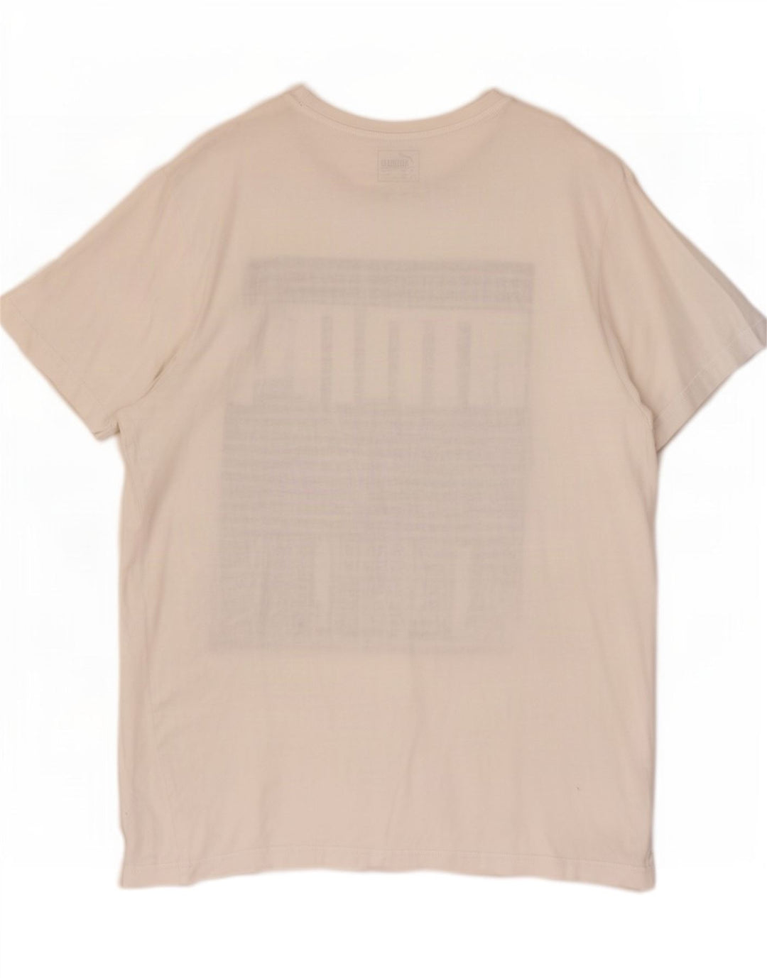 Puma - Camiseta gráfica para hombre, talla grande, algodón blanco