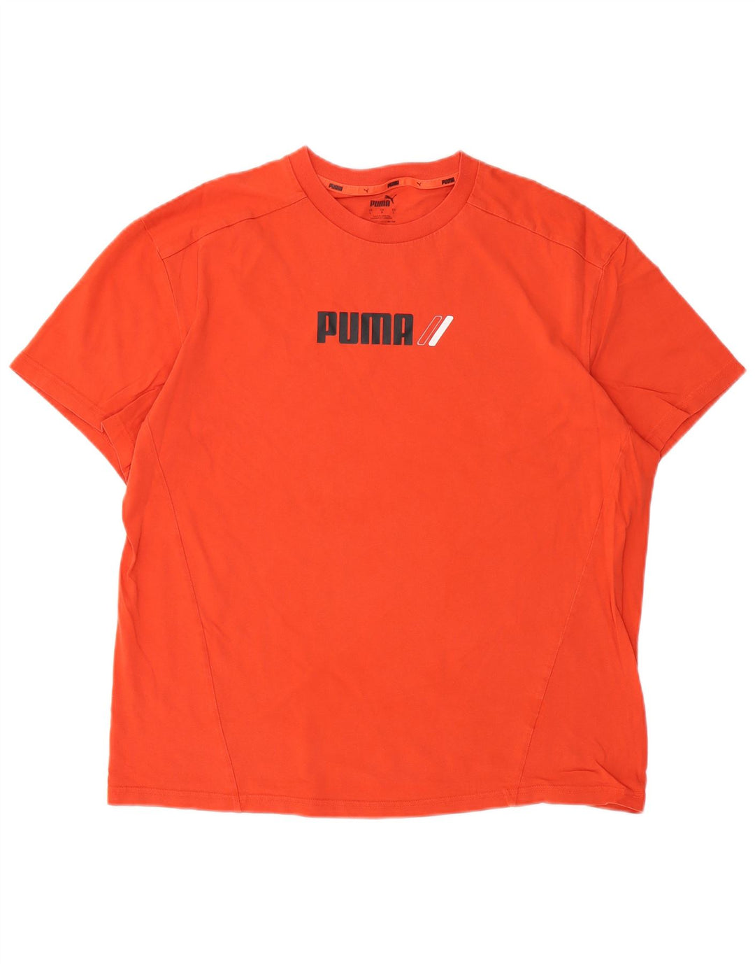 PUMA Camiseta gráfica para hombre Top grande naranja