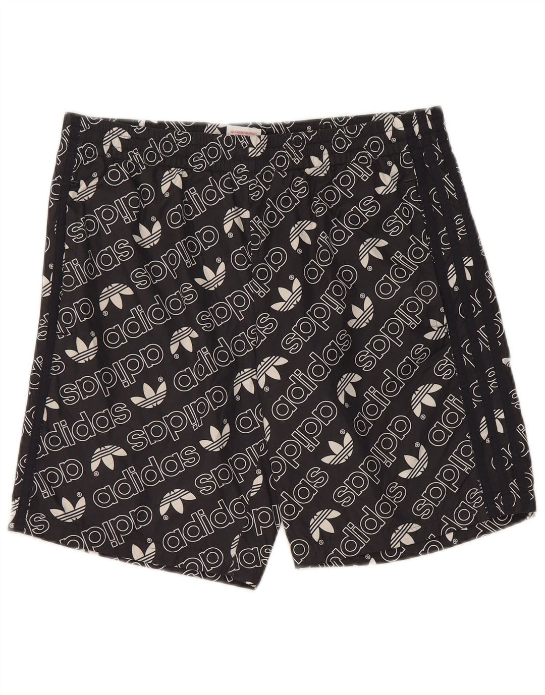 Adidas Pantalones cortos deportivos con gráfico para niños 15-16 años Negro Poliéster