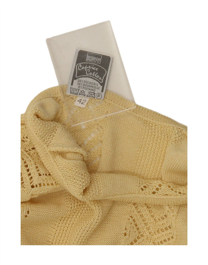FREYA Womens Oversized Crew Neck Jumper Sweater EU 42 Large Yellow Vintage Freya and Second-Hand Freya from Messina Hembry 