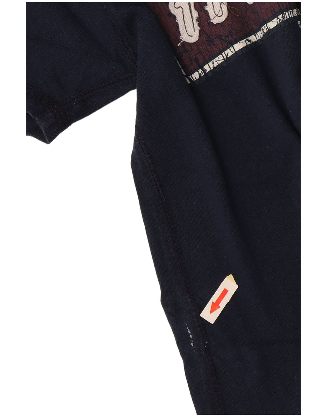 HARD ROCK CAFE Camiseta estampada Florence para hombre Top pequeño de algodón azul marino