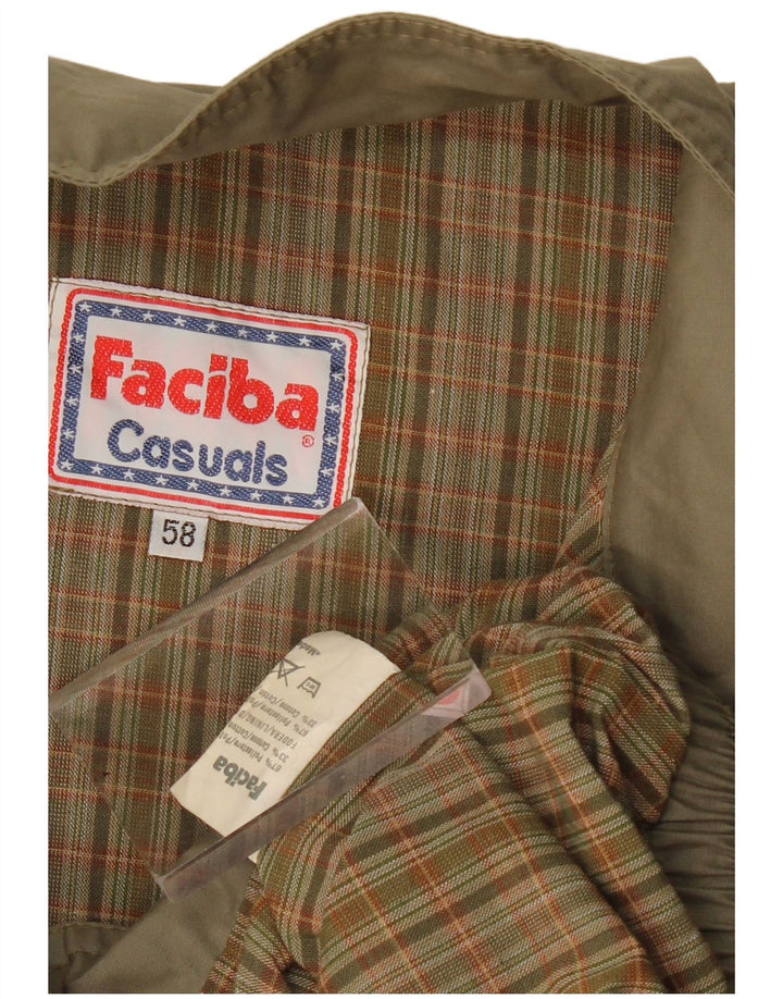 FACIBA Chaqueta Bomber Hombre IT 58 4XL Caqui Poliéster