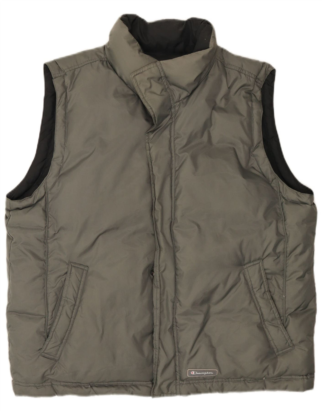 Champion Chaleco acolchado reversible para hombre UK 42 XL Gris