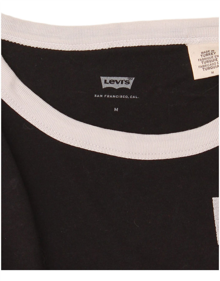Levi's Camiseta para mujer Top UK 44 Medium Black Colourblock
