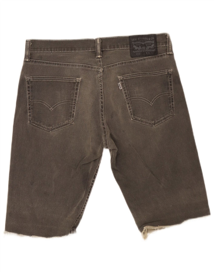 Levi's Pantalones cortos de mezclilla para hombre W34 Algodón gris grande