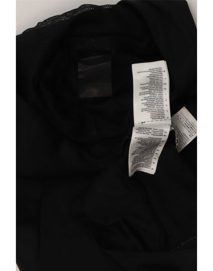 Adidas - Chándal con capucha para hombre, chaqueta superior, poliéster negro pequeño