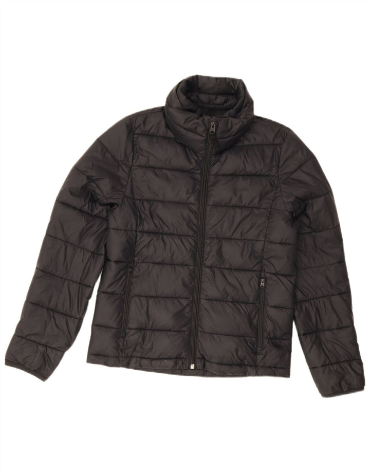 Abercrombie & Fitch Chaqueta Acolchada Mujer UK 3 2XS Negro Poliéster