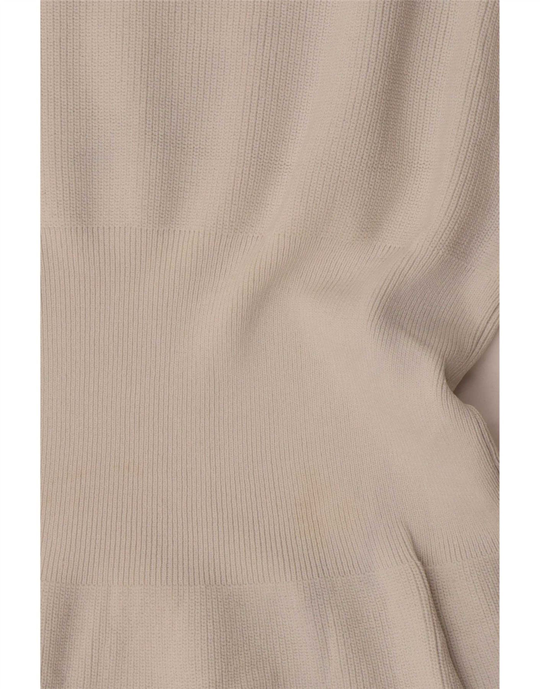 Zara Mujer Top Manga Larga UK 10 Small Beige