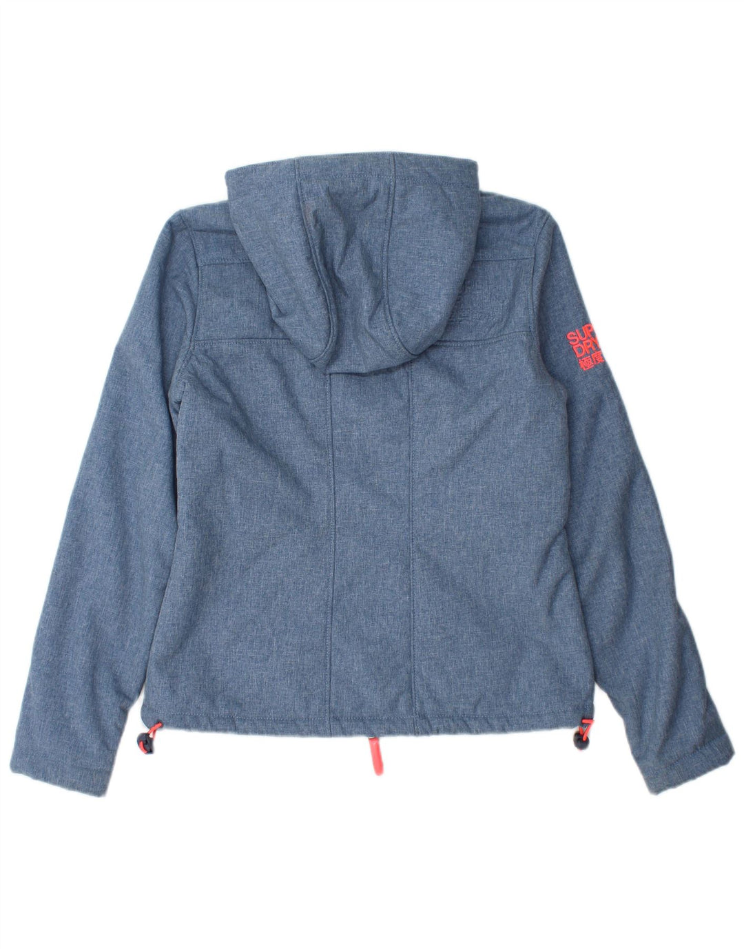 SUPERDRY Chaqueta cortavientos Sherpa con capucha Windtrekker para mujer UK 6 XS Azul