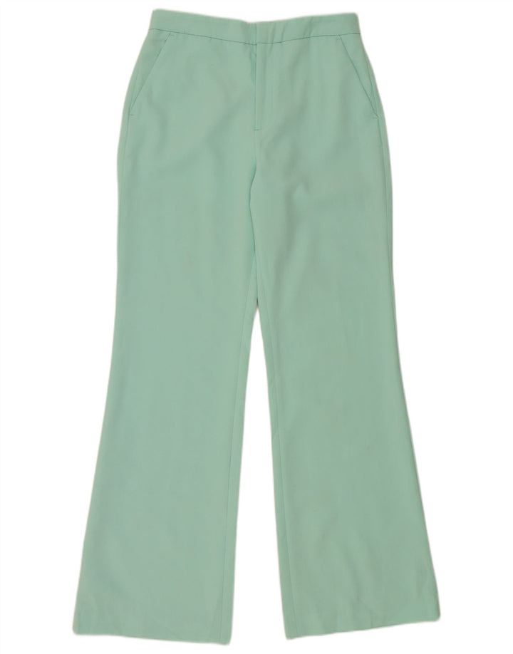 Zara Mujer Pantalones Casuales Bootcut Pequeño W26 L31 Verde