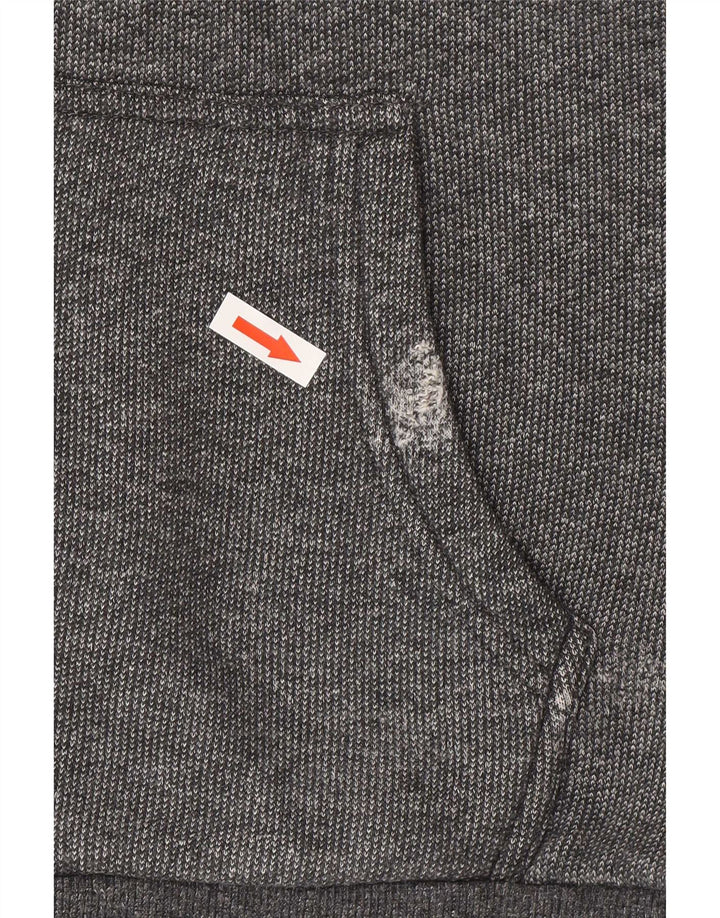 Superdry Hombre Sudadera Con Capucha Jumper XL Gris Algodón