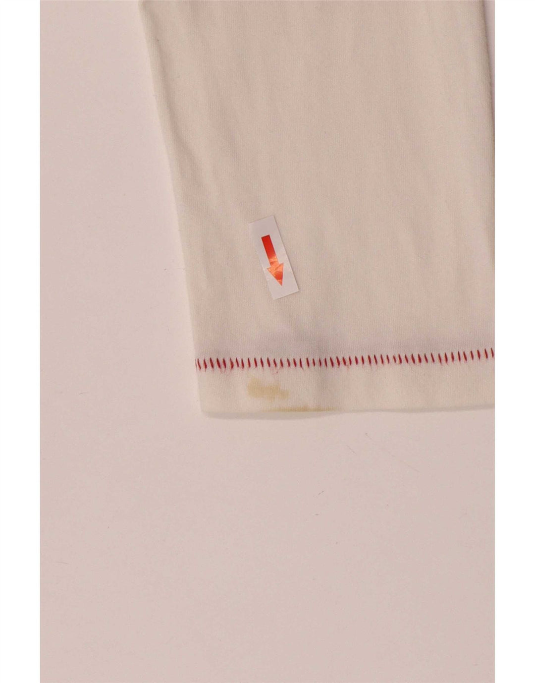 Woolrich Top gráfico para hombre de manga larga de algodón blanco grande