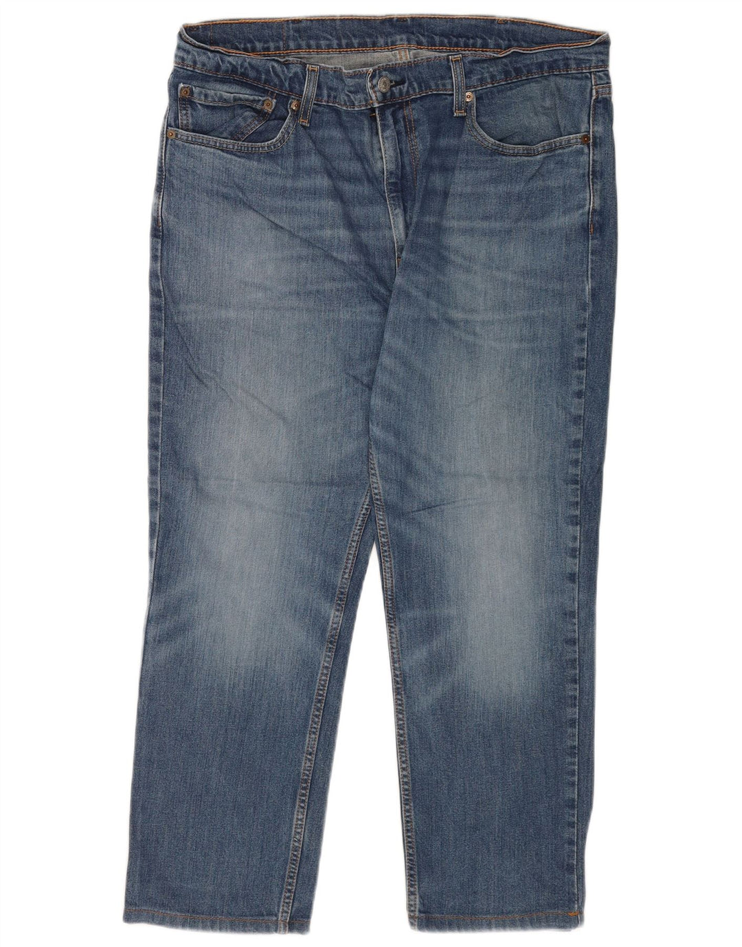Levi's Mens 511 pantalones vaqueros ajustados recortados W38 L25 algodón azul