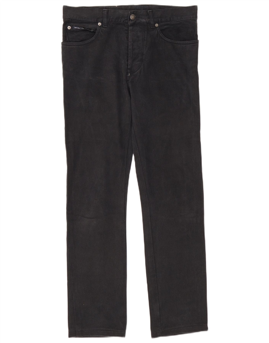 Vaqueros rectos Calvin Klein para hombre W32 L30 Negro