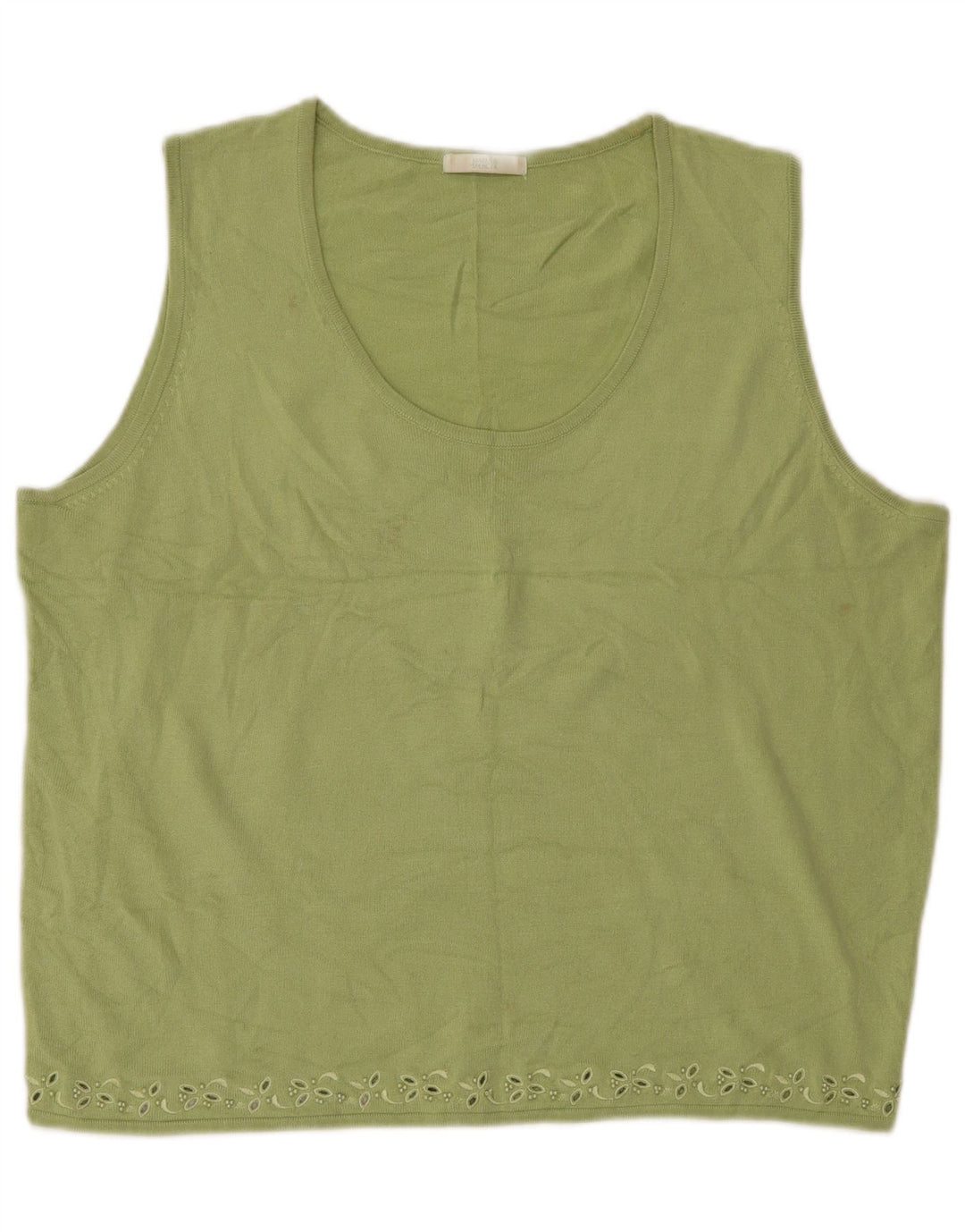 MARKS & SPENCER Camiseta sin mangas extragrande para mujer UK 40 XL Verde