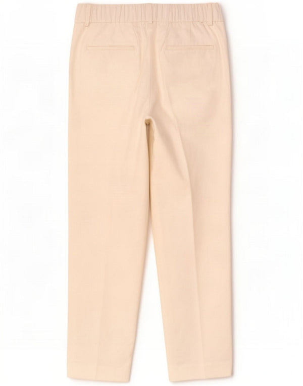 Pantalones chinos cónicos Massimo Dutti para mujer EU 42 Large W32 L27 Off White