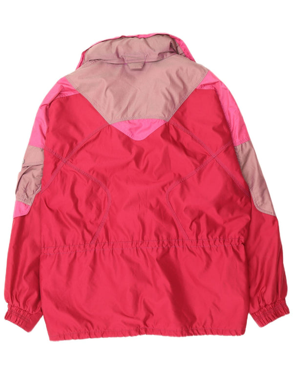 VINTAGE Chaqueta de esquí para hombre Reino Unido 44 2XL Rojo Colorblock
