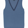 Boden - Camiseta sin mangas para mujer, talla S, algodón azul