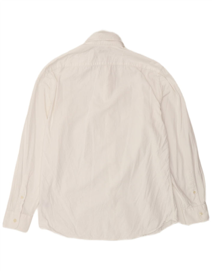 Jaeger Camisa de corte moderno para hombre Talla 16 Grande Algodón blanco