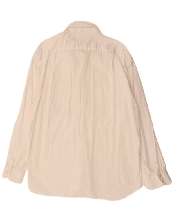 Roccobarocco Camisa para hombre Talla 18 1/2 46 2XL Blanco