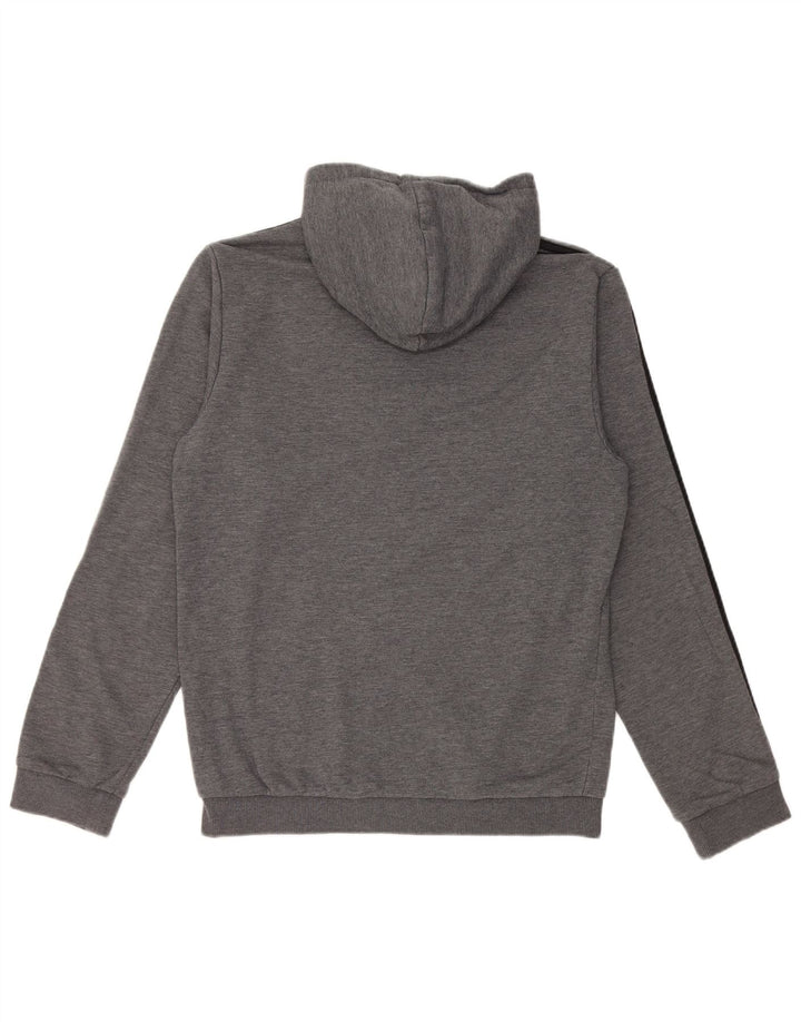 Adidas Hombre Sudadera Con Capucha Jumper Pequeño Gris Algodón