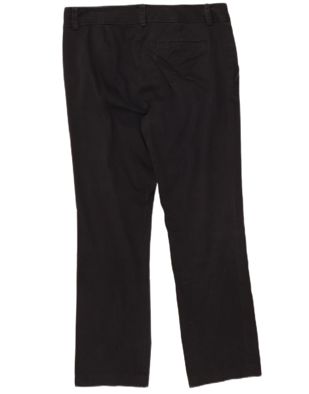 CHAPS Pantalones chinos rectos pequeños para mujer US 12 Large W32 L28 Negro