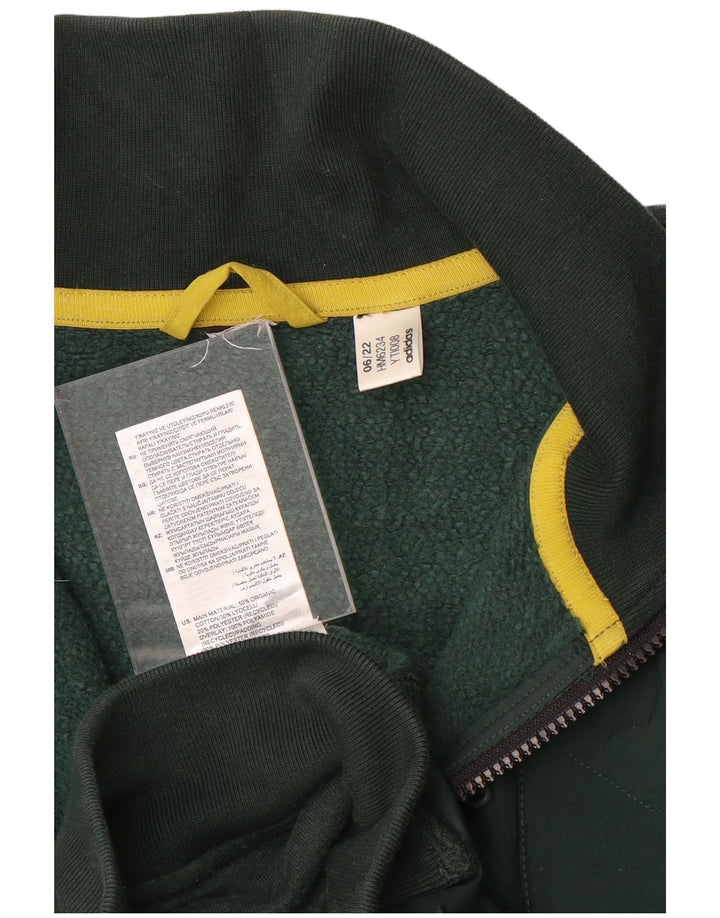 Adidas Hombre Chándal Top Chaqueta Algodón Verde Medio